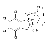 二碘化氯異吲哚銨結構式